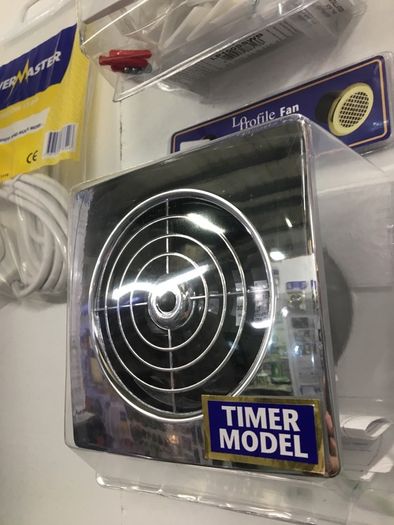 4 " Chrome Finish Bathroom Fans with Timer