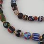 Antique Venetian Style MulitColor Mix Glass & Old Face Glass Pendant Necklace Image 5