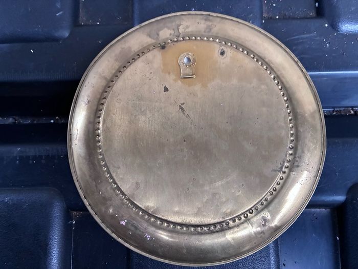 Charles and Diana brass wall plate