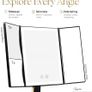 Luxurious Gold Trifold Vanity Mirror Image 4
