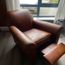 M&S Leather Reclining armchair Image 4