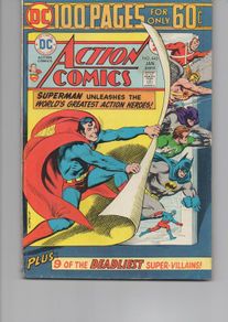 Action Comics #443 (100 Pages) 1975 Dc Bronze Age Comic