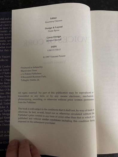 Vintage Voices of Cork by Vincent Power Book