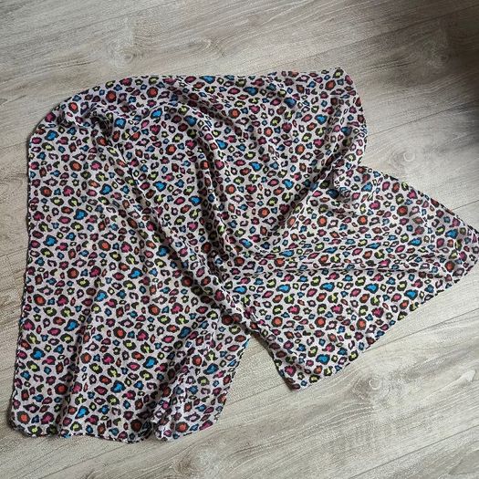 Colourful animal print scarf 50x140cm H&M