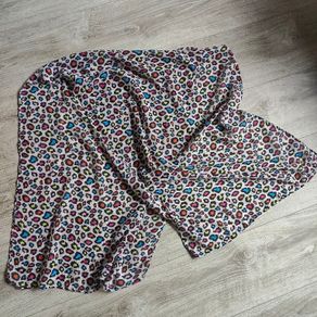 Colourful animal print scarf 50x140cm H&M