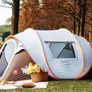 Kommot Super big size camping tent for 4-6 persons Instant Tent, 2/4/6 Person Pop Up Tent, Water Resistant Dome Tent, Easy Setup for Camping Hiking and Outdoor Image 2