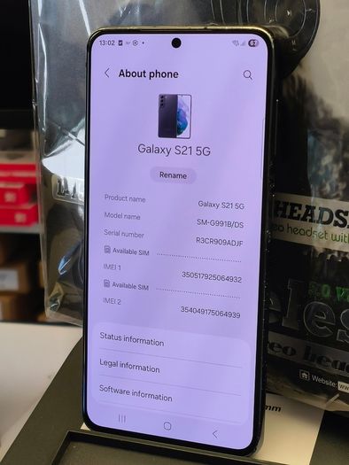 Samsung Galaxy S21 5G 128GB Dual Sim Unlocked Phantom Grey
