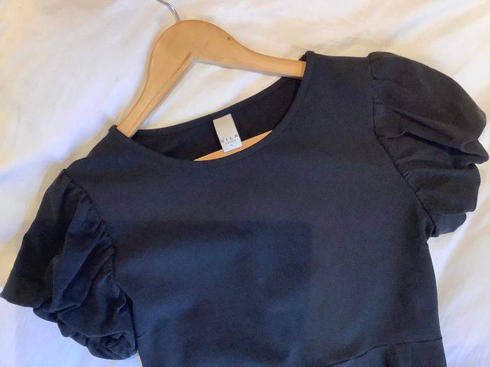 Stunning fit black elegant dress Vila 12