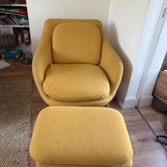 armchair and footstool
