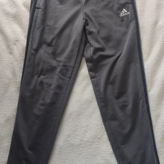 Adidas 3-Stripes Tracksuit Bottoms Grey Size Small