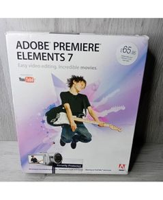 Adobe Premiere Elements 7 Windows Xp Vista - New In Box - Rare Retro
