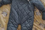 Baby Padded Blue Zip Through Pramsuit