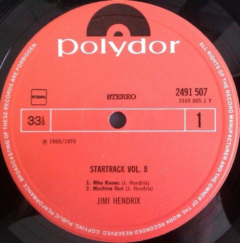 Jimi Hendrix  startrack