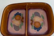 Denby vintage Orchard Pattern divided dish