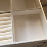 Extra Large Size Cream Faux Leather Jewellery Case Image 10
