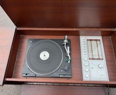 Vintage Record Player Cabinet