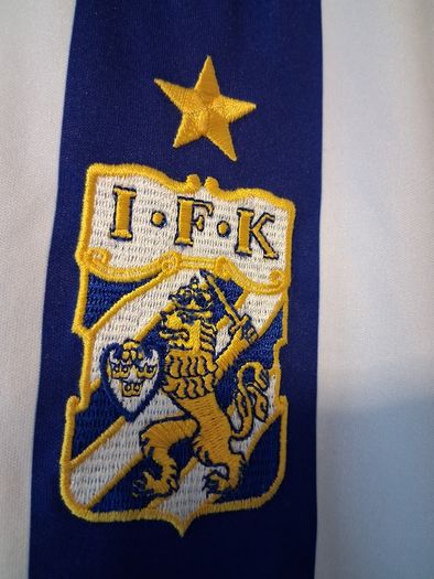 IFK Goteburg Jersey. Official Adidas Mens Home Jersey With Number. Gothenburg Sweden. Collect  In Dublin Or Receive Via Post.