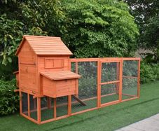 Large Chicken Coop 6-9 Birds Natural Wood