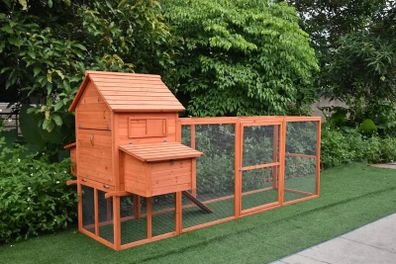 Large Chicken Coop 6-9 Birds Natural Wood