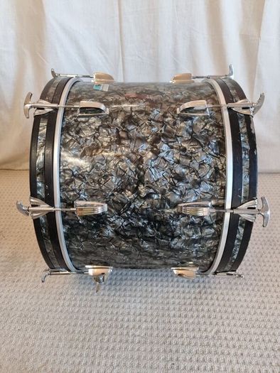 Ludwig Black Diamond Pearl Bass Kick Drum 20 x 14 downbeat virgin