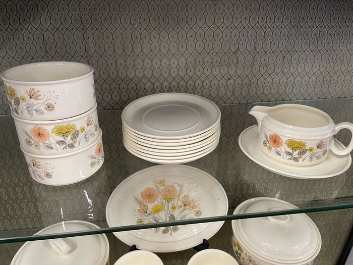 Vintage 70's J&G Merlin Ceramic Dining Set