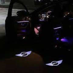 2PCS Mini Logo Door Light Ghost Shadow Laser Projector Lights for Mini Cooper All Series R55 R56 R57 R58 F55 F56