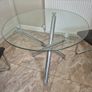 glass table & 4 chairs Image 2