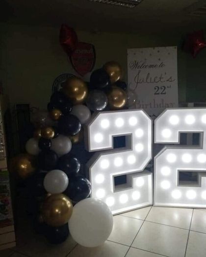 LED Light Up Numbers