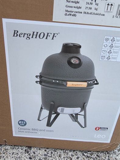 Berghoff Mini Ceramic BBQ Oven 13 Grey 2415703
