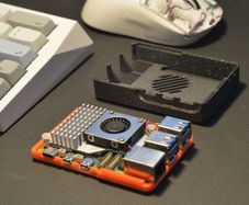 Raspberry Pi 5 Case Velocity-Five Snap-Fit Enclosure, High-Airflow Thermal Design