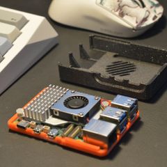 Raspberry Pi 5 Case Velocity-Five Snap-Fit Enclosure, High-Airflow Thermal Design