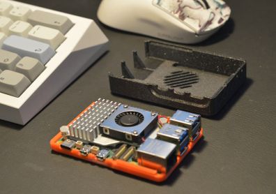 Raspberry Pi 5 Case Velocity-Five Snap-Fit Enclosure, High-Airflow Thermal Design