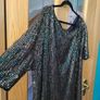 CurveWow black & gold sequin dress, Size 22-24, BNWT Image 2