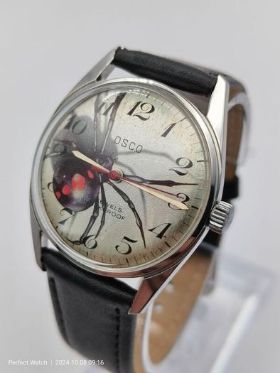 Vintage OSCO Spider 3D Swiss Watch