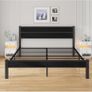 King Size Bed Frame with Wooden Headboard Image 5