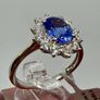 Diamond 950 Platinum AAA Tanzanite & Lab Grown Diamond Image 8