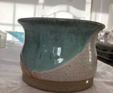 Ceramic glazed pot