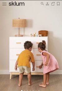 White chest of drawers