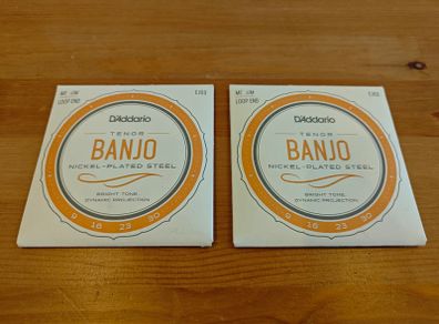 D'Addario Tenor Banjo Strings (EJ63 - 2 sets)