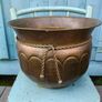 large Vintage Brass planter Image 6