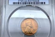 USA United States 1946 S Lincoln Wheat Penny Cent PCGS MS66RD Beautiful Gem