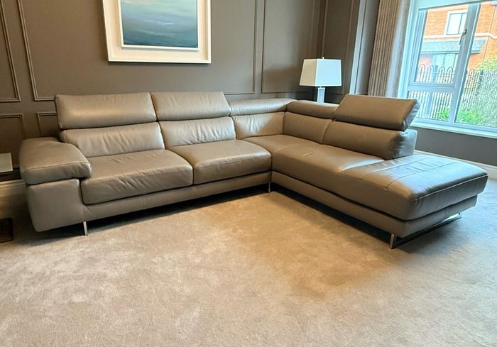 Natuzzi Leather Corner Sofa