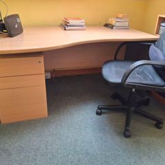 desk and chair