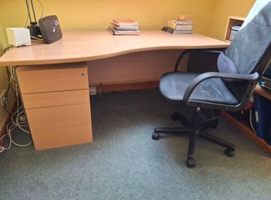 desk and chair