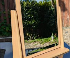 Large Bevelled Dressing Table Swing Mirror - 50 x 48cm