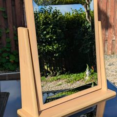 Large Bevelled Dressing Table Swing Mirror - 50 x 48cm