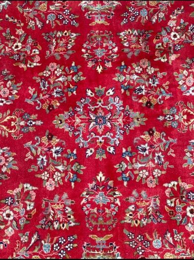 Really fabulous Hand Knotted Wool Sarough Rug 345 cm x 250 cm