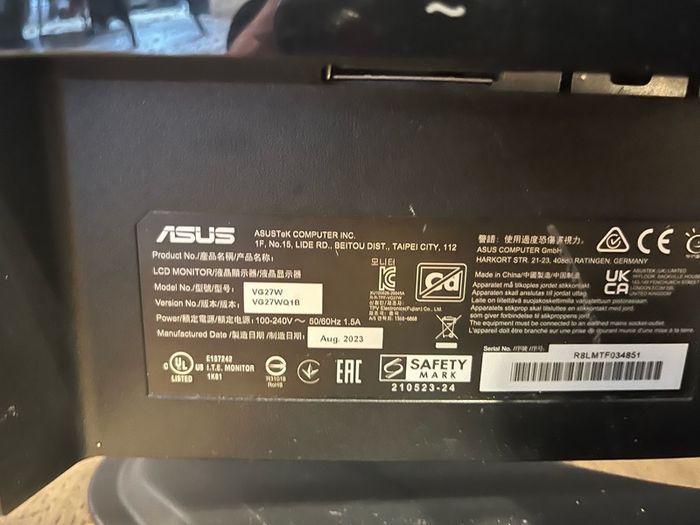 Asus gaming monitor 165 Hz