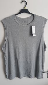 F&F XL Men's Vest Grey Exercise Running Sport