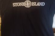 Black stone island brand tee shirt